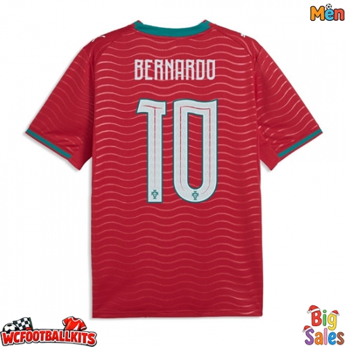 Portugal Bernardo Silva #10 Replica Home Stadium Shirt World Cup 2026 Short Sleeve